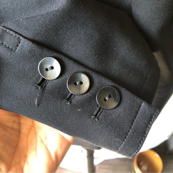 Theory Single Button Bi-stretch Blazer Black Size L - Picture 7 of 11